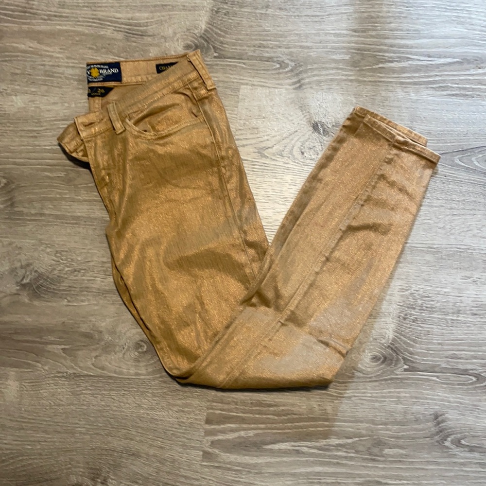 Lucky brand gold Charlie skinny Jean ankle length